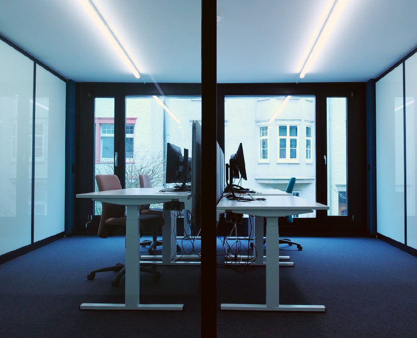 Die Bezeichnung Bürofläche wäre bei diesen Räumlichkeiten der S. Karger AG eine ganz klare Untertreibung. Überzeugen Sie sich selbst.